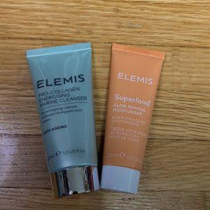 Bundle: ELEMIS cleanser & moisturizer, TOO FACED eyeshadow, LORAC eye glosses
